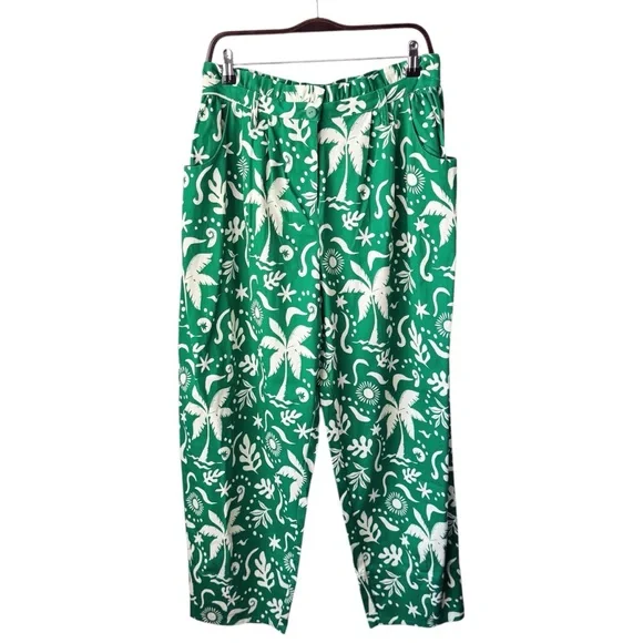 Anthropologie Corey Lynn Calter Paperbag Barrel Pants | LARGE NWT - Picture 2 of 11